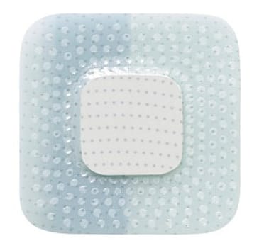 Biatain Silicone Lite, border m/silikone, steril, 5 cm x 5 cm, skumstr. 2,2 x 2,2 cm