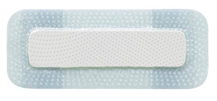 Biatain Silicone Lite, border m/silikone, skumstr. 2,2 x 9,7cm, steril, 5 cm x 12,5 cm