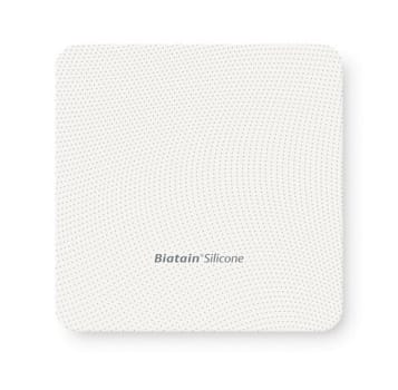 Biatain Silicone, Skumbandage m. silkone, uden border, steril, 12,5 cm x 12,5 cm
