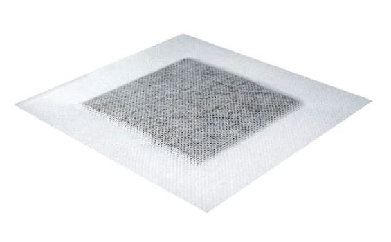 PolyMem MAX Silver, skumbandage med sølv, med klæber, steril, 15,2 cm x 15,2 cm