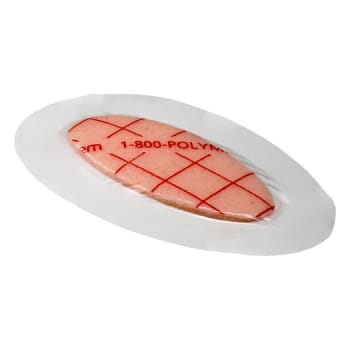 PolyMem Shapes, skumband. m/klæb, nr.5 oval,sårpude 5x7,6cm,steril, 8,9 cm x 12,7 cm
