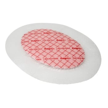 PolyMem, Silikone, oval, film med silikoneklæb, steril, 16,5 cm x 20,9 cm