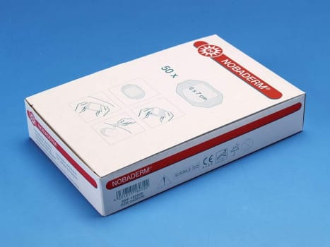 Nobaderm, transparent film, steril, 6 cm x 7 cm