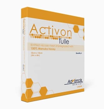 Activon Tulle, honningbandage, steril, 10 cm x 10 cm