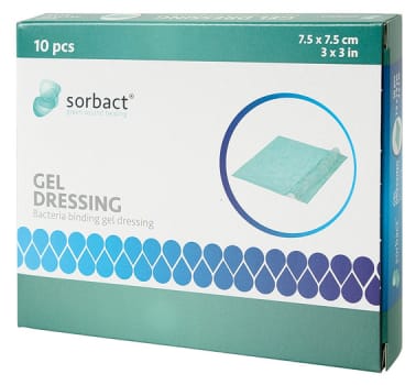 Sorbact Gel Compress, hydrogel kompres, steril, 3 cm x 15 cm