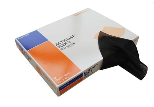 Acticoat Flex 3, sårkontaktlag med sølv, steril, 10 cm x 120 cm