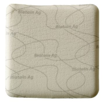 Biatain Ag, skumbandage med sølv, uden klæber, steril, 15 cm x 15 cm