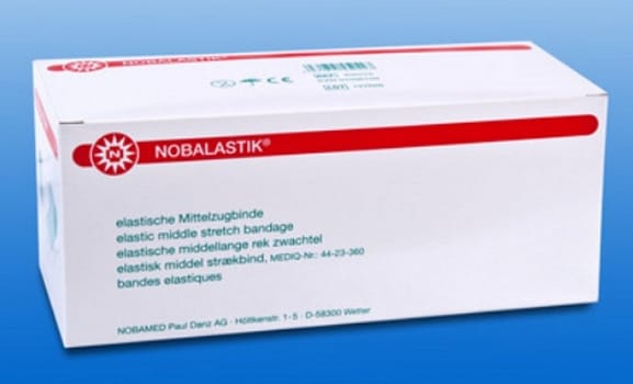 Nobalastik, elastisk bind, bulkpakket, 8 cm x 10 m