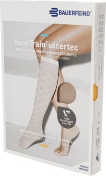 VenoTrain Ulcertec 39, behandlerstrømpe sæt af 1 yder- og 2 inderstrømper, large/kort
