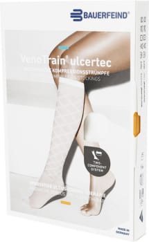 VenoTrain Ulcertec 39, linersæt inderstrømpe hvid, x-large/kort