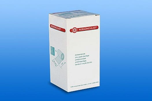 Nobazinculast, zinklimbind, 10% zinkoxid pasta, 10 cm x 7 m