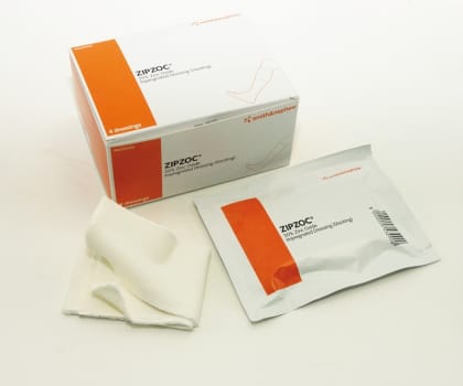 Zipzoc zinklimbind, zinklimbind, håndkøbsmedicin Vnr.074807-HF, steril