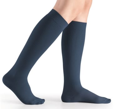 TRAVENO by Sigvaris, Strømper med kompression, str. 38-39, mørkeblå, str 2