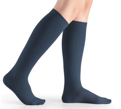 TRAVENO by Sigvaris, Strømper med kompression, str. 40-41, mørkeblå, str 3