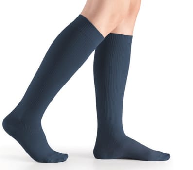 TRAVENO by Sigvaris, Strømper med kompression, str. 42-43, mørkeblå, str 4