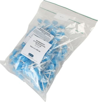 Mediq, mundplejepinde m. svamp, blå, 10 cm