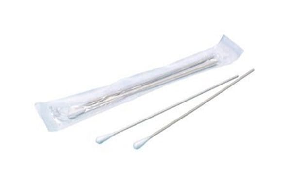 Mediq, træpind med vat i en ende, steril, 15 cm