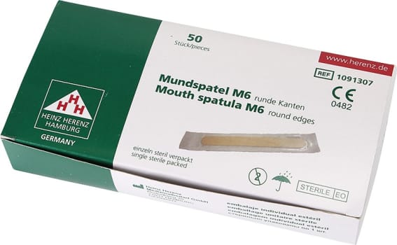 Mediq, tungespatler i træ, steril, 15 cm