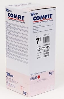 Profeel Comfit Premium, Op handske latex, let pudret, steril, str. 6,5