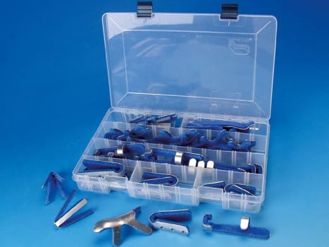 Fingerskinne, sæt i plastæske 5 forskellige typer i 3 str.