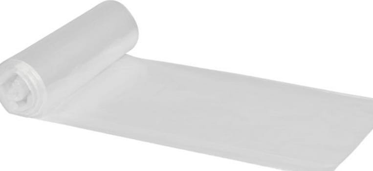 Affaldspose, klar, materiale LD, 18my, 85 cm x 100 cm
