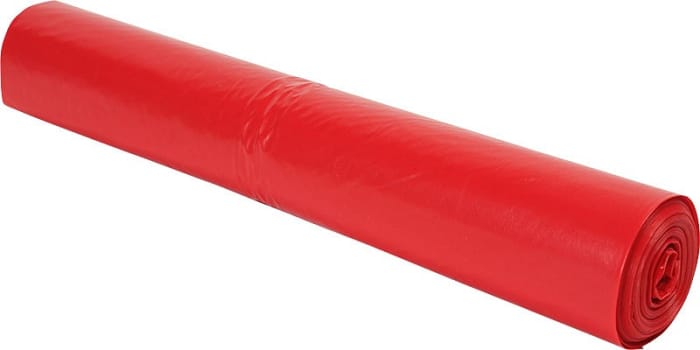 Multiline, affaldspose, rød, 60 my, 120 l, 76 cm x 103 cm