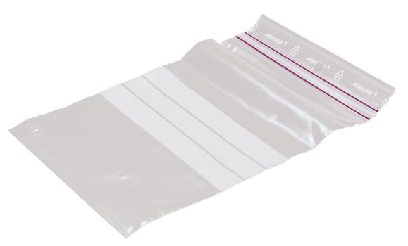 Multiline, lynlåspose med skrivefelt, klar, 10 cm x 15 cm
