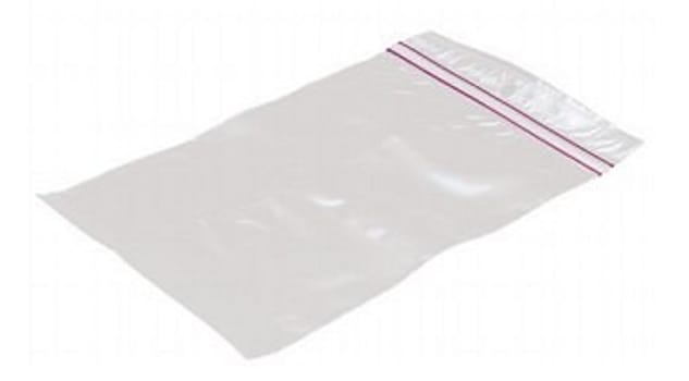 Multiline, lynlåspose uden skrivefelt, klar, 250 mm x 350 mm