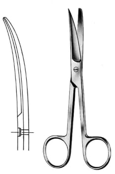 Nopa, saks, Cooper, buet, spids/stump, 14,5 cm