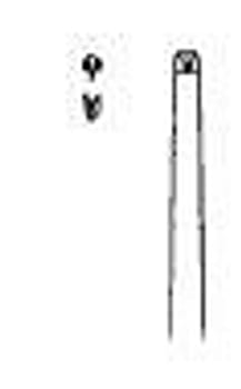 Nopa, pincet, kirurgisk, slank, 1x2 tænder, 30 cm