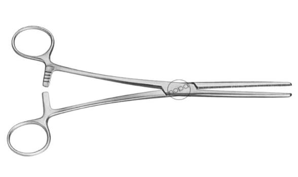 Nopa, arterieklemme, Rochester-Pean, lige, 20 cm