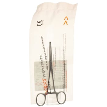 Nopa, arterieklemme, Kocher, lige, 1x2 tænder, 14 cm