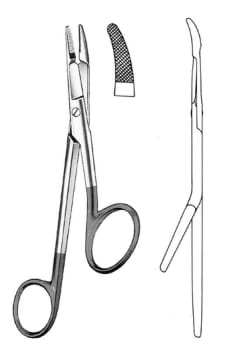 Nopa, nåleholder, Gillies, med hårdtmetalkæber, 16 cm