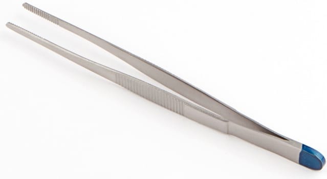 ClinaStar, pincet, anatomisk, metal, engangs, steril, 13 cm