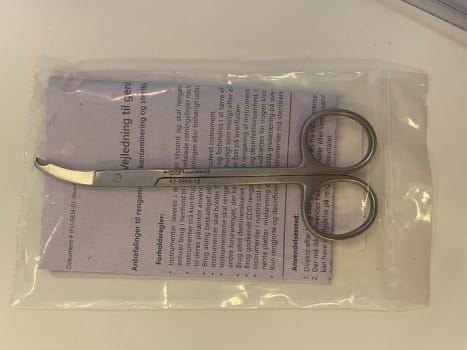 Instrument, Northbent sutursaks, 12 cm