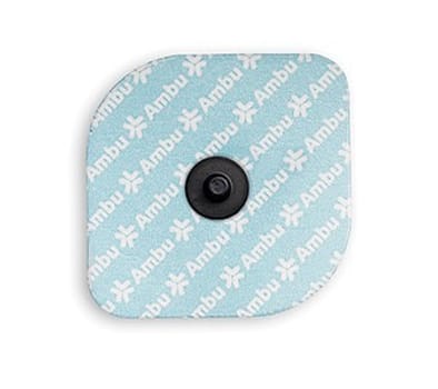 WhiteSensor, EKG elektrode md trykknap, 42 mm x 42 mm