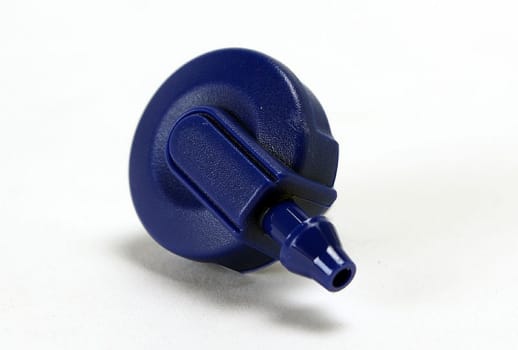 Omron, Air Plug konnektor, blå (vinklet)