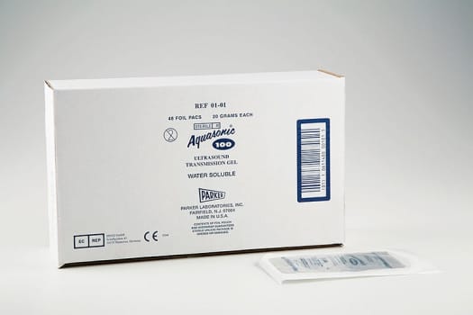 Aquasonic clear, ultralydsgel, steril, i dobbeltfolie, 20 g