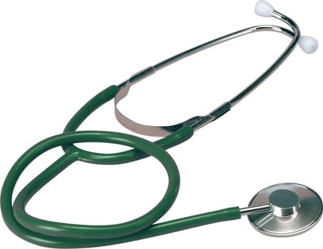 Stetoskop nurse, flad, grøn