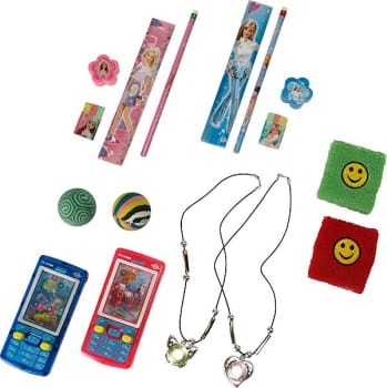 Legetøj/små gaver til børn, assorterede., 72 stk., i pose