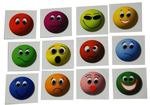 Legetøj, smiley klistermærker