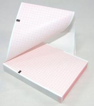 EKG papir, til Mortara EKG apparat model ELI 150, 110 mm x 140 mm