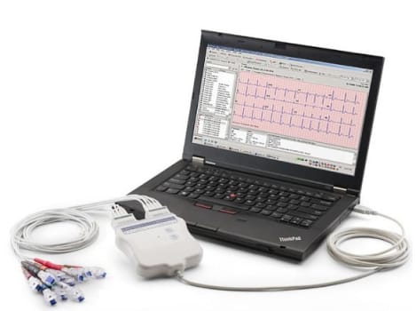 Mortara, Am 12, hvile EKG, komplet sæt inkl. USB interface