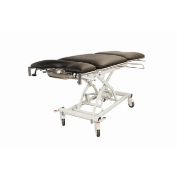 Rehab Care undersøgelsesleje, 3-delt, gyn, sort, næsehul, el. fodkontakt, 200 cm x 70 cm x 47-101 cm