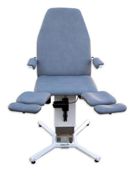 Ergonomica, behandlerstol, grå, med 5 motorer