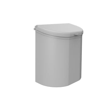 Variocar, affaldsbeholder, grå med aftageligt låg, 10 l