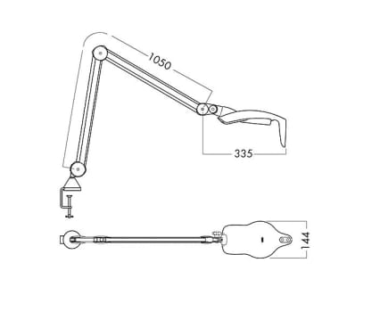 Luxo, LHH CCT LED lampe til væg uden beslag