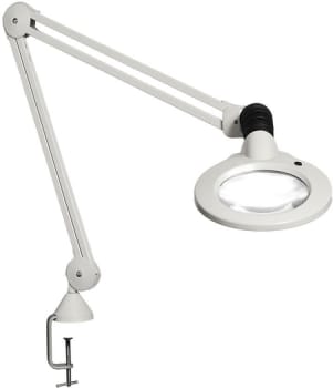 Luxo, KFM LED luplampe 5D, hvid med AH bordholder