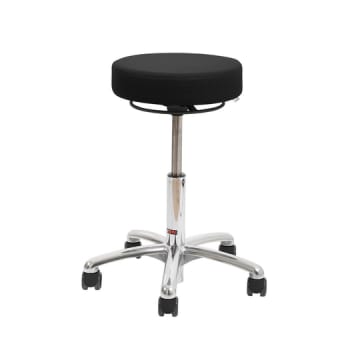 Standard Vela Samba500 Medical, taburet sort skai m sorte hjul greb til højdereg., 44-64 cm