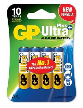 GP, ultra plus alkaline AA batteri, 15AUP/LR6, AA